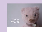 439 ポケットシェルピンクくま