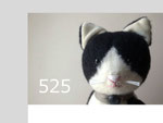 525 ハチワレねこ（ウール）