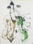Arman, Accords à cordes, 1989, 49,5 x 64,5 cm. Sérigraphie ©ADAGP, Paris 2011