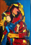 Maternità - Olio su compensato, 1973