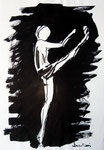 Atleta - Disegno a china, 1968