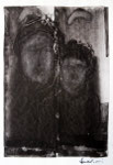 Madre e figlia - Disegno a china, 1968