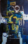 Golem '70 - Olio su compensato, 1975