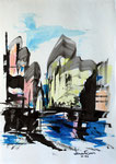 Genova - Disegno a china, 1966