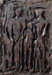 Gruppo familiare - Legno, 1965