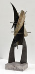 Guerra - Assemblage metallo e pietra, 1985
