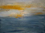 EVENING DUSK IN NORTH JUTLAND    40 x 30 cm