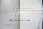 Plan : projet d'un nouvel embarcadère en charpente et à claire voie, 15 janvier 1825 : détail représentant l'ancien peyrat.