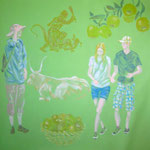 "Sommerimpressionen"_Acryl auf Leinwand_62x65cm_2023