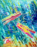 "Klammertanz"_Öl auf Leinwand_100x80cm_2010