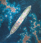 "Nadelöhr"_Acryl auf Leinwand_95+97cm_2018