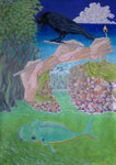"Auf dem Posten"_Acryl auf Leinwand_81x54cm_2024