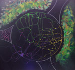 "Kreisig Schwarz I"_Acryl auf Leinwand_64x64cm_2020