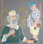 "Versuchung"_Acryl auf Leinwand_25x25cm_2023