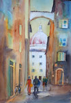 Florenz, Blick auf den Dom Aquarell 36x51 cm, 180 Euro ohne Rahmen, mit Rahmen 210 Euro