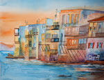 Mykonos, 61x46 cm, 190 Euro ohne Rahmen