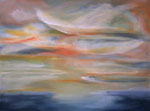 Abendlicht, Acryl auf Keilrahmen, 60 x 80, Kursarbeit B. Klimmer 130 Euro