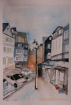 Straßenszene Herborn, 31x41 cm 75 Euro unger. 