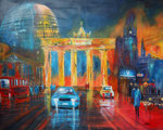 Wo gehts zum BER? Collage Mischtechnik, 80x100 cm Keilra. , 330 Euro
