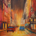 Glitzer der Nacht, Mischtechnik Acryl , Aquacrylic, 80x80 cm 350 Euro