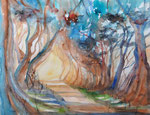 Allee in Irland, 46x61 cm 220 Euro ohne Rahmen