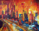 rush hour, Acryl 80x100 cm,  vergeben