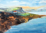 Irland, Ring of Kerry Nähe Waterville, Aquarell-Mischtechnik, 36x48 cm, 140 Euro ohne Rahmen