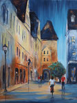 Herborn, Leonhardsturm, Acryl 60x80 cm 230 Euro