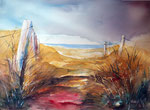 Weg zum Meer 45x59 cm, 180 Euro ohne Rahmen