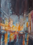 Nachtszenerie, 30x50 cm 160€