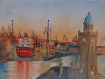 Hamburger Hafen, 30x40 cm 110 Euro