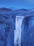 Wasserfall, Acryl auf Keilrahmen, 60x80, Kursarbeit Bernd Klimmer 140 Euro