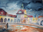 Bad Nauheim Sprudelhof I 45x59 cm, 180 Euro ohne Rahmen