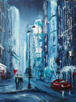 in the City I, Acryl auf Malplatte 30x40 cm, 160 Euro mit weissem Rahmen