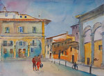 Florenz Piazza SS Annunziata, 30x40 cm, 140 Euro ohne Rahmen