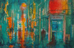 night in the city, 30x40 cm, 140 Euro ohne Rahmen