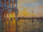 Venedig, Dogenpalast, Aquarell 30x40 cm, Kursarb. B. Klimmer, 170 Euro ohne Rahmen