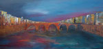 Südlicher Abend, Acryl auf Keilrahmen, 50x100 cm, 230 Euro