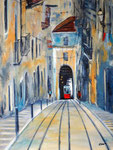 Lisboa Linie 28 /7, Acryl 60x80 cm, 320 Euro