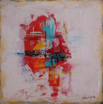 Summertime II, Acryl auf Keilrahmen, 30x30, Dreierset kompl. 150 Euro