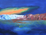 Küste im Licht, Acryl auf Keilrahmen, 60x80 cm, Kursarbeit Bernd Klimmer 150 Euro
