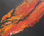 Lava, Acryl auf Keilr. 50x60 cm 50 €