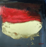 Rostschutz? Mischtechnik mit Resin 60x60 cm auf Holzplatte 360 Euro