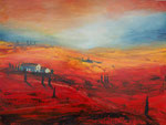 Toskana I, Mischtechnik Öl/Acryl auf Keilrahmen 60x80 cm, 220 Euro