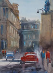 Havanna cars, Aquarell, 32x42 cm, vergeben