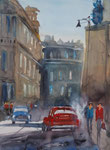 Havanna cars, Aquarell, 32x42 cm, vergeben