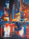 Lichter der Großstadt, Acryl auf Keilrahmen 60x80 cm ,vergeben