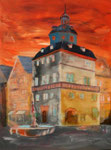 Rathaus Herborn, Acryl auf Keilrahmen, 60 x 80, vergeben