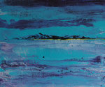 Land in Sicht , Acryl auf Keilrahmen, 50x60 cm, 150 Euro