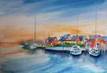 Hafen von Ahrenshoop , 36x51 cm, 180 Euro ohne Rahmen